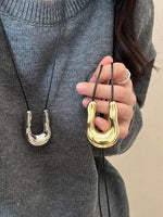 Load image into Gallery viewer, U-Shaped Horseshoe Necklace Women Luxury Layering N6C066