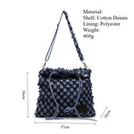 Load image into Gallery viewer, Grid Denim Convertible Backpack Multi-Position Carry S5P295
