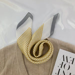 Load image into Gallery viewer, Silk Like Quilted 70x70cm Velvet Bandana Yellow M5A345