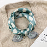 Load image into Gallery viewer, Silk Like Polka Dot 70x70 Scarf Multi-Color Women M5A346