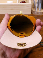 Load image into Gallery viewer, Two Tone Genuine Leather Coin Earphones Pouch N6B139