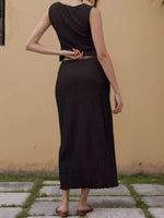 Load image into Gallery viewer, Womens Black Knit Set N25A605