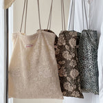 Load image into Gallery viewer, Vintage Cotton Lace Shoulder Bag Canvas Leopard N6F170