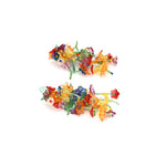 Load image into Gallery viewer, Hand Woven Floral Drop Earrings Polymer S5P170