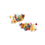 Load image into Gallery viewer, Hand Woven Floral Drop Earrings Polymer S5P170