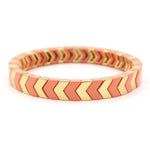 Load image into Gallery viewer, Arrow Beads Bracelet Tribal Enamel Elastic Adjustable S5P049