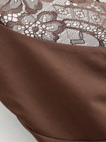 Load image into Gallery viewer, Lace Panel Halter Neck Bodysuit N6F190