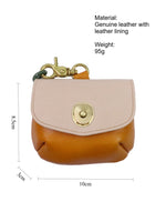 Load image into Gallery viewer, Two Tone Genuine Leather Coin Earphones Pouch N6B139