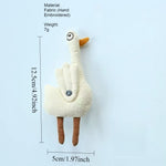 Load image into Gallery viewer, Cute Fabric Goose Brooch Hand Embroidered Beige N6G020