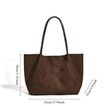 Load image into Gallery viewer, Women's Suede Tote Shoulder Handbag N6J163