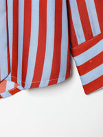 Load image into Gallery viewer, Bow Tie Striped Long Sleeve Shirt Women N6C108