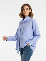 Load image into Gallery viewer, Bow Tie Scarf Collar Blouse Women N6C096