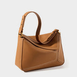 Load image into Gallery viewer, Genuine Leather Geometric Pillow Bag Crossbody Shoulder N6F161