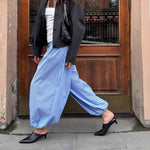 Load image into Gallery viewer, Womens Striped Lantern Pants Loose Bloomers N6A065