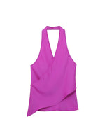 Load image into Gallery viewer, Halter Neck Satin Camisole Women N6C264