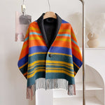 Load image into Gallery viewer, Plaid Faux Cashmere Scarf Women Autumn Winter Warm M5A327