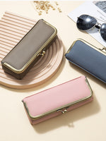 Load image into Gallery viewer, Genuine Leather Portable Sunglasses Case Women N6B200