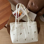 Load image into Gallery viewer, Quilted Down Jacket Tote Bag Women Large Capacity S5P663