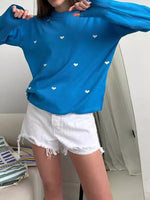 Load image into Gallery viewer, Love Print Knit Sweater Women Multiple Colors N5A533