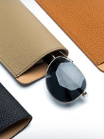 Load image into Gallery viewer, Genuine Leather Ultra Thin Sunglasses Sleeve N6B203