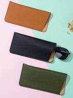 Load image into Gallery viewer, Genuine Leather Ultra Thin Sunglasses Sleeve N6B203