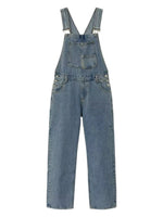 Load image into Gallery viewer, Relaxed Washed Denim Overalls Women N6D151
