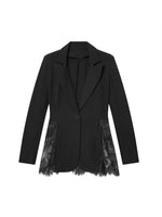 Load image into Gallery viewer, Lace Trim Slim Fit Blazer Women N6C118