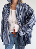 Load image into Gallery viewer, Retro Plaid Cardigan Blouse Women Casual N6A194