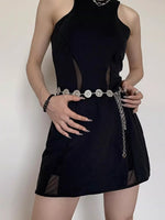 Load image into Gallery viewer, Round Buckle Metal Waist Chain Women N6C089