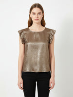 Load image into Gallery viewer, Ruffle Hem Round Neck Tank Top Women N6B099