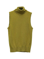Load image into Gallery viewer, Knit Sleeveless Vest High Neck Tank Top Women Simple N6G132