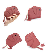 Load image into Gallery viewer, Creative Elephant Shaped Leather Coin Pouch Women N6B223