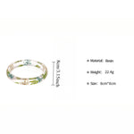 Load image into Gallery viewer, Printed Resin Cuff Translucent Substantial Minimalist S5P099