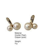 Load image into Gallery viewer, Pearl Cherry Ear Cuff Stud Earrings Women N6H161