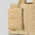 Load image into Gallery viewer, Diamond Quilted Puffer Tote Bag Women S5P807