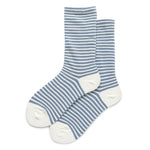 Load image into Gallery viewer, Solid Base Striped Cotton Mid-Calf Socks Women N6H011