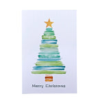 Load image into Gallery viewer, Watercolor Christmas Tree Greeting Cards with Envelopes N6K299