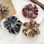 Load image into Gallery viewer, Velvet Pearl Big Scrunchie Women High Elasticity N6H193