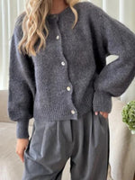Load image into Gallery viewer, Candy Color Mohair like Cardigan Women N5A508