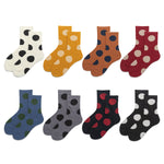 Load image into Gallery viewer, Vintage Large Polka Dot Over-the-Knee Socks Women N6H013
