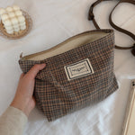 Load image into Gallery viewer, Fine Grid Pattern Clutch Bag Women Cosmetic Purse S5P650