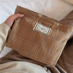 Load image into Gallery viewer, Fine Grid Pattern Clutch Bag Women Cosmetic Purse S5P650