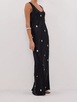 Load image into Gallery viewer, Women's Polka Dot Sleeveless Maxi Dress N6E150