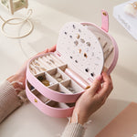 Load image into Gallery viewer, Multi Layer Leather Jewelry Organizer Box Storage S5P833