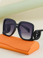 Load image into Gallery viewer, Square Sunglasses with Embellished Temple Women N6B213