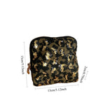 Load image into Gallery viewer, Leopard Print Dumpling Cosmetic and Jewelry Pouch Set N6J267