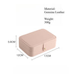 Load image into Gallery viewer, Leather Flip Top Jewelry Organizer Multi Compartment S5P395