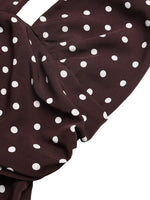 Load image into Gallery viewer, Polka Dot Halter Deep V-neck Maxi Dress Women N6C239