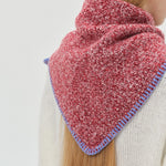 Load image into Gallery viewer, Wool Blend Heathered Knit Triangle Scarf Women S5P671