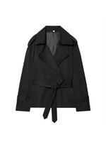 Load image into Gallery viewer, Short Belted Jacket Women Office N6C266